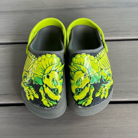 CROCS Shoes Crocs Dinosaur Size 3 Little Kids Poshmark